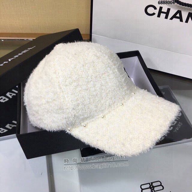 Chanel爆款女士帽子 香奈兒兔絨棒球帽鴨舌帽  mm1425